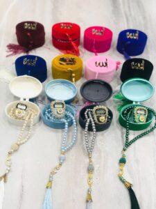 collection of dhikar counter tasbih prayer in different colours, count your dhikar accurately